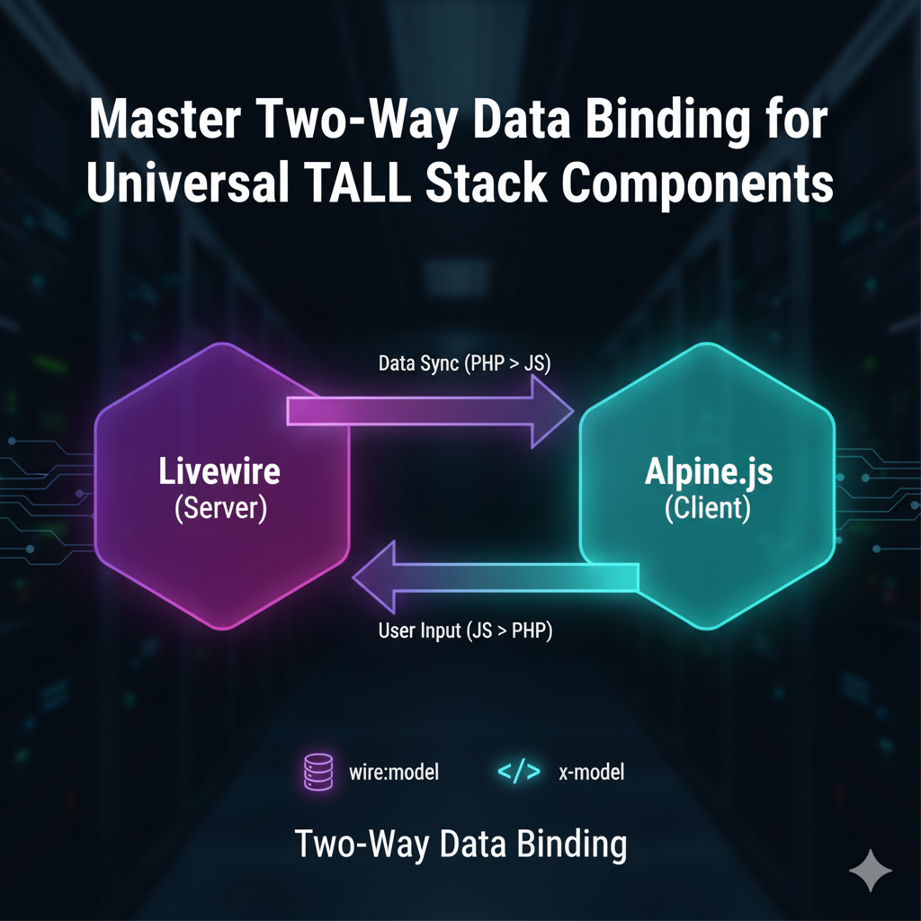 Building Reusable TALL Stack Components with wire:model & x-model